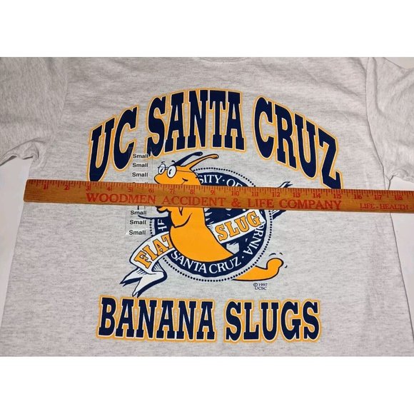 University California Santa Cruz T Shirt S Banana Slug UCSC Vintage NOS Slugwear - Picture 4 of 10
